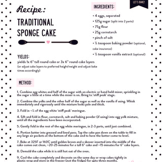 Le Dolci's Traditional Sponge Cake Recipe