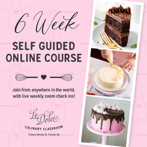 2025: MAY 7 - JUNE 11 LE DOLCI'S 6 WEEK CAKES AND BUTTERCREAM COURSE